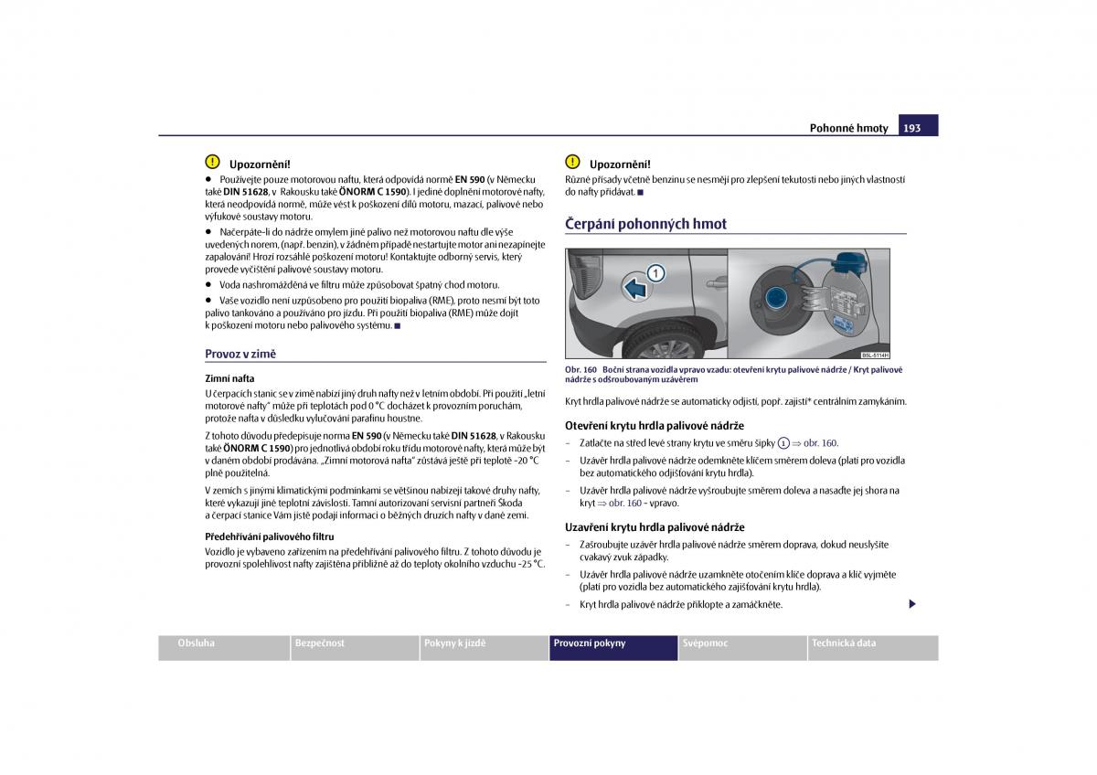 Skoda Yeti navod k obsludze / page 194