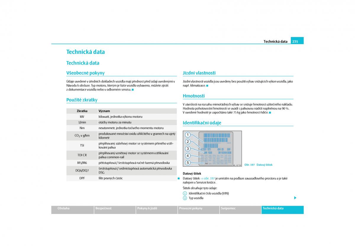 Skoda Yeti navod k obsludze / page 236