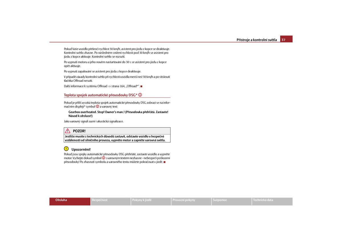 Skoda Yeti navod k obsludze / page 38