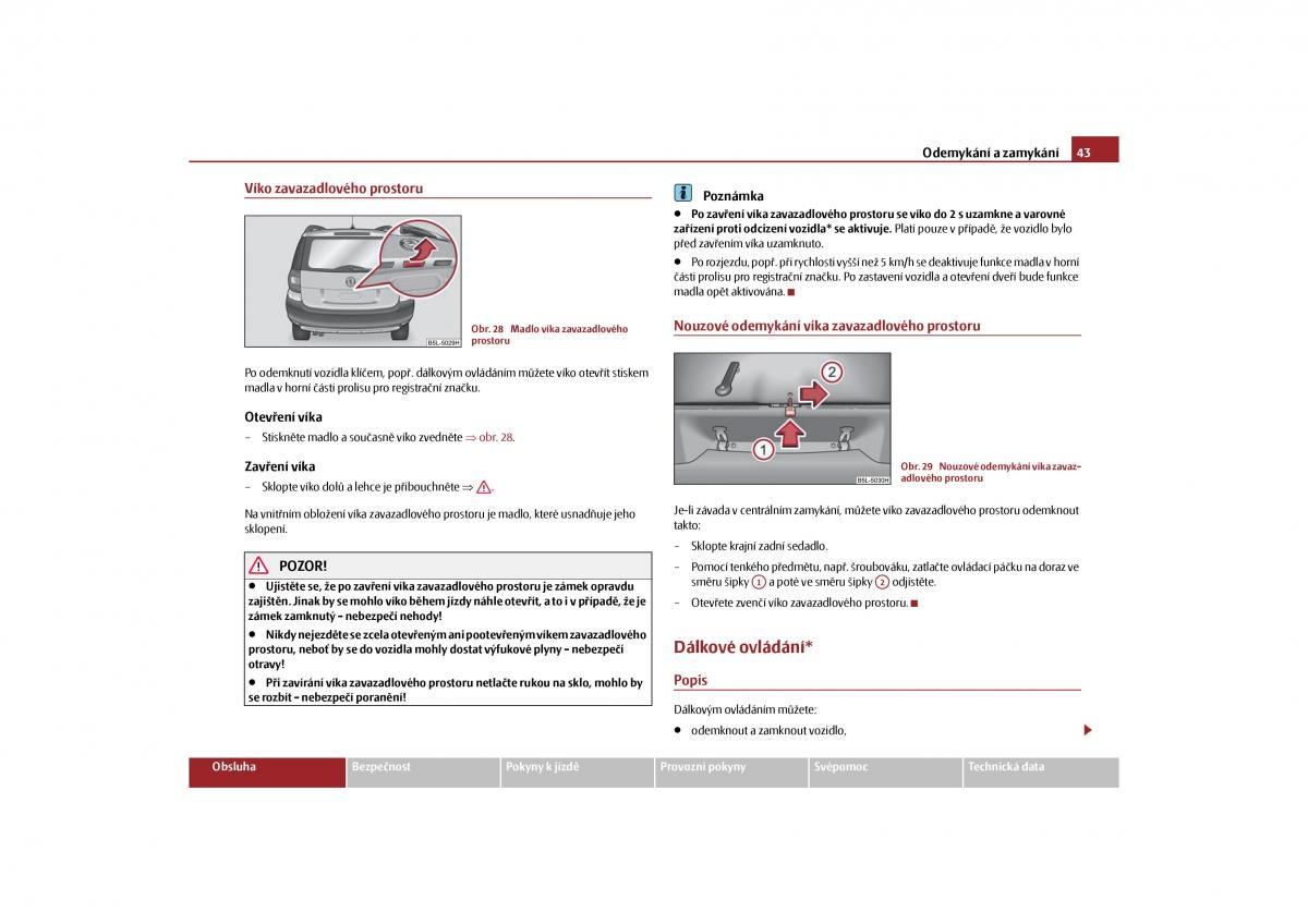 Skoda Yeti navod k obsludze / page 44