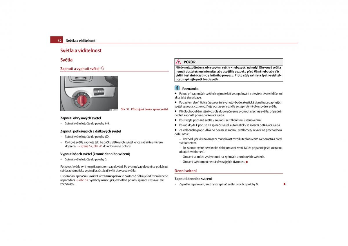 Skoda Yeti navod k obsludze / page 53