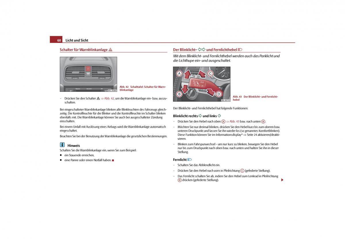 Skoda Yeti Handbuch / page 61