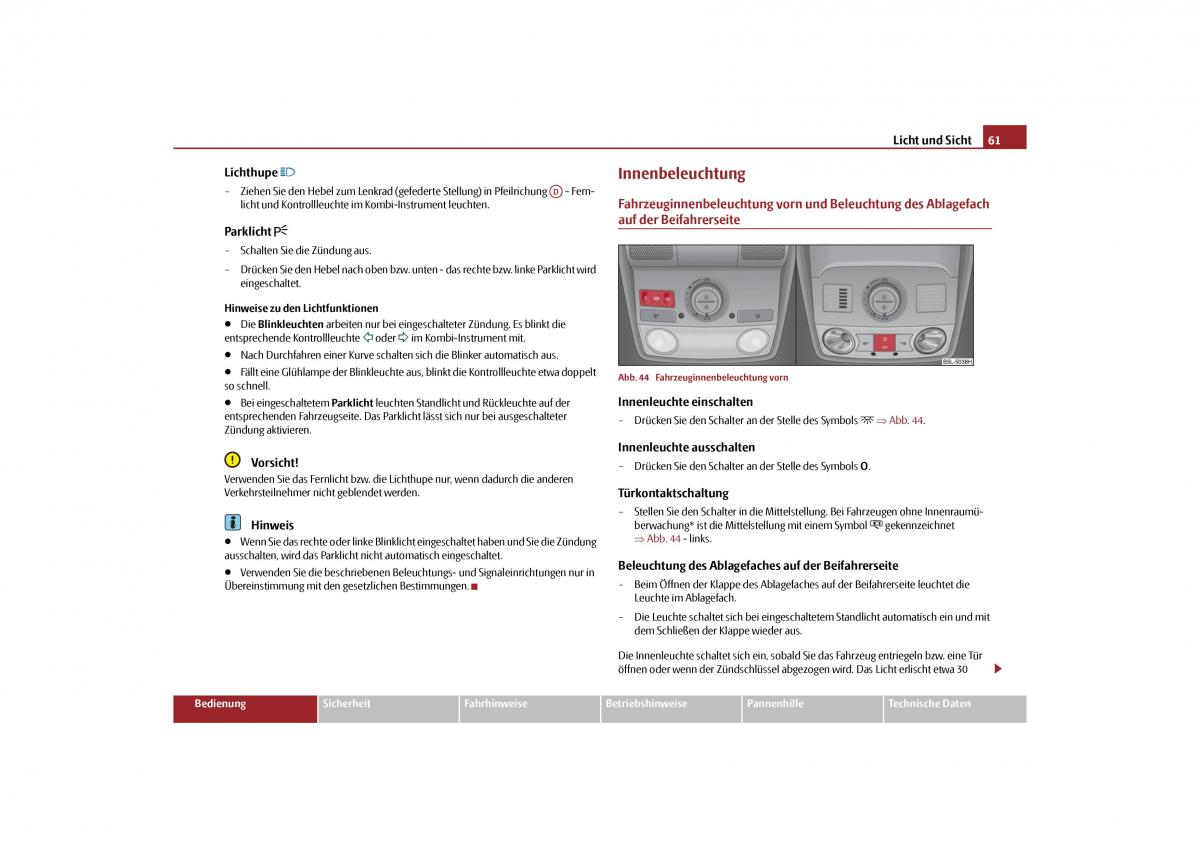 Skoda Yeti Handbuch / page 62