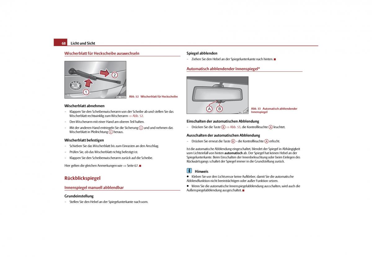 Skoda Yeti Handbuch / page 69