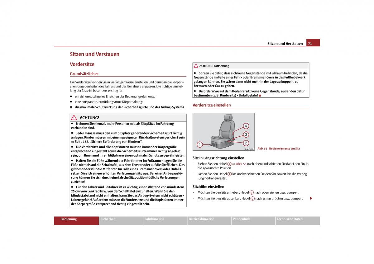 Skoda Yeti Handbuch / page 72