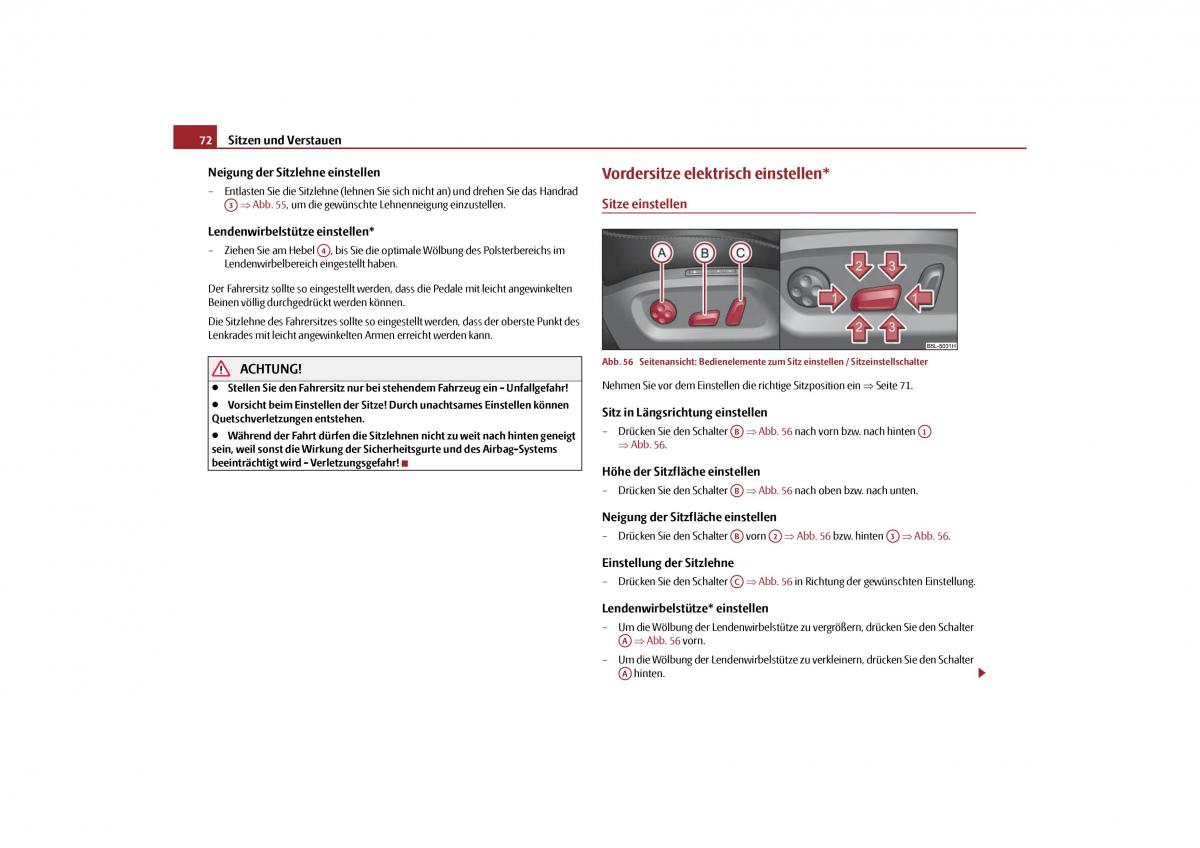 Skoda Yeti Handbuch / page 73