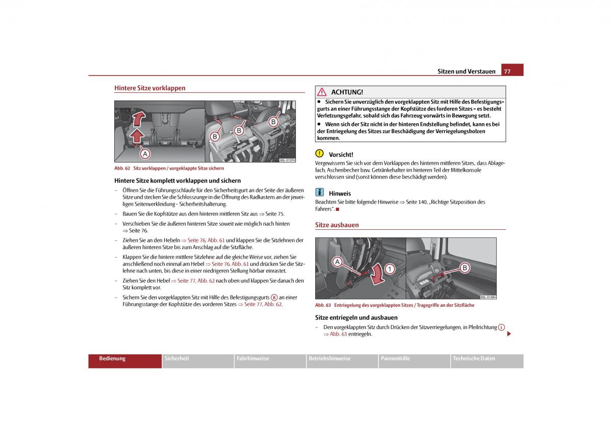 Skoda Yeti Handbuch / page 78