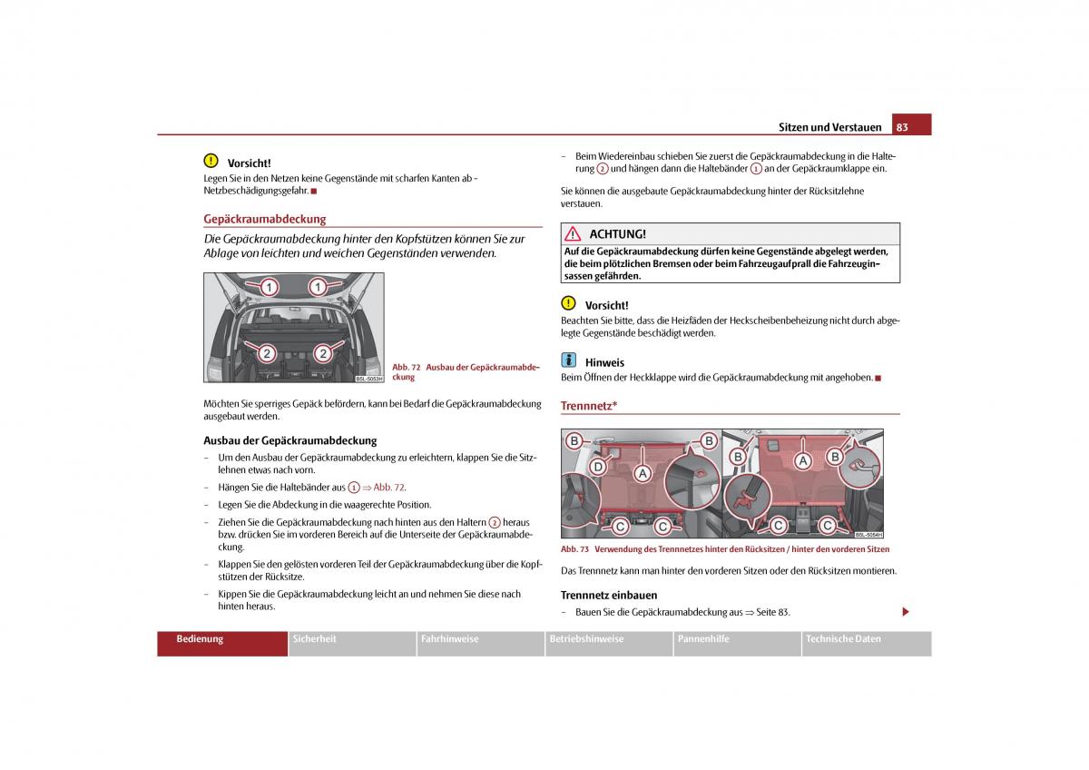 Skoda Yeti Handbuch / page 84