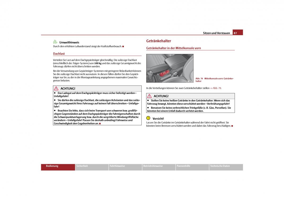 Skoda Yeti Handbuch / page 88