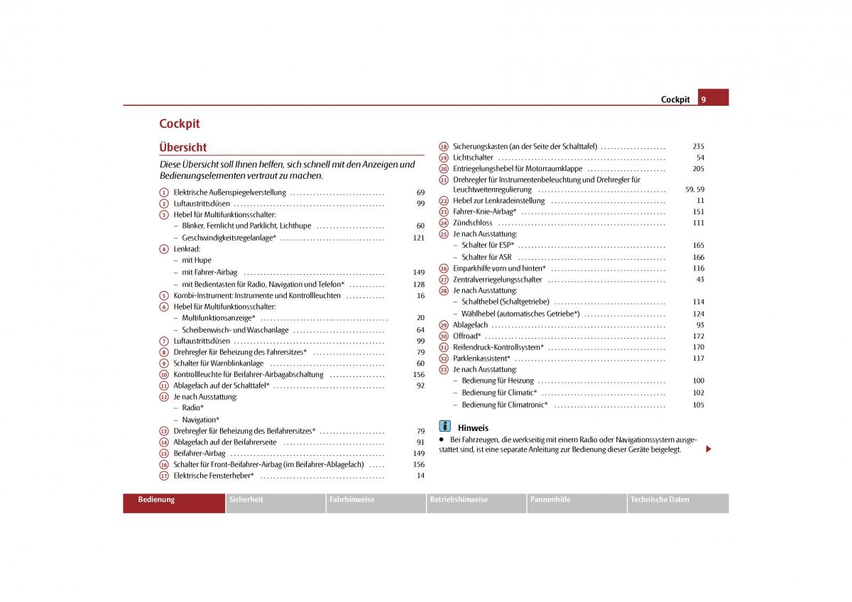 Skoda Yeti Handbuch / page 10