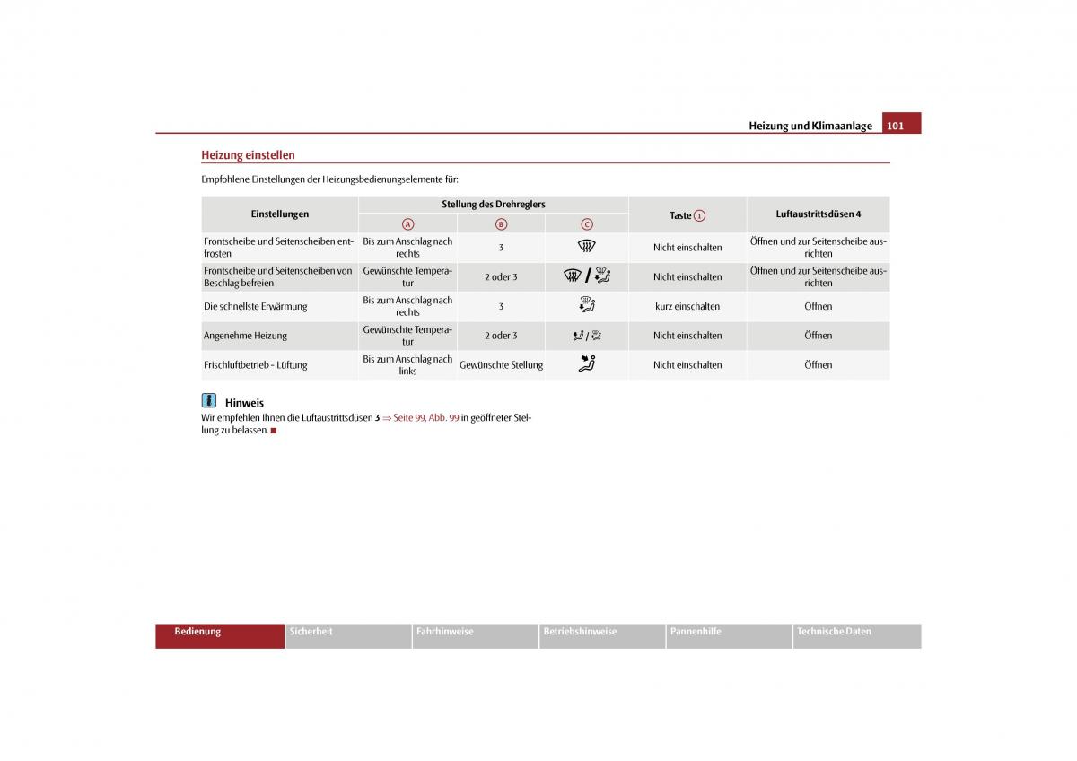 Skoda Yeti Handbuch / page 102