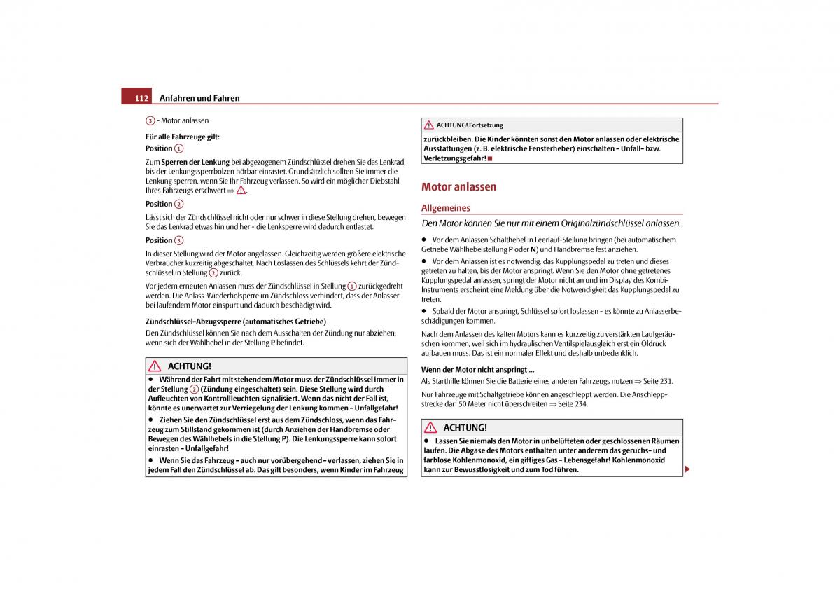 Skoda Yeti Handbuch / page 113