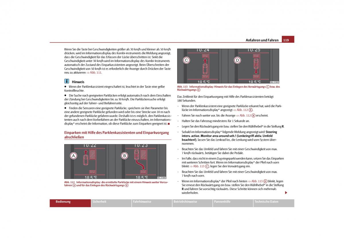 Skoda Yeti Handbuch / page 120