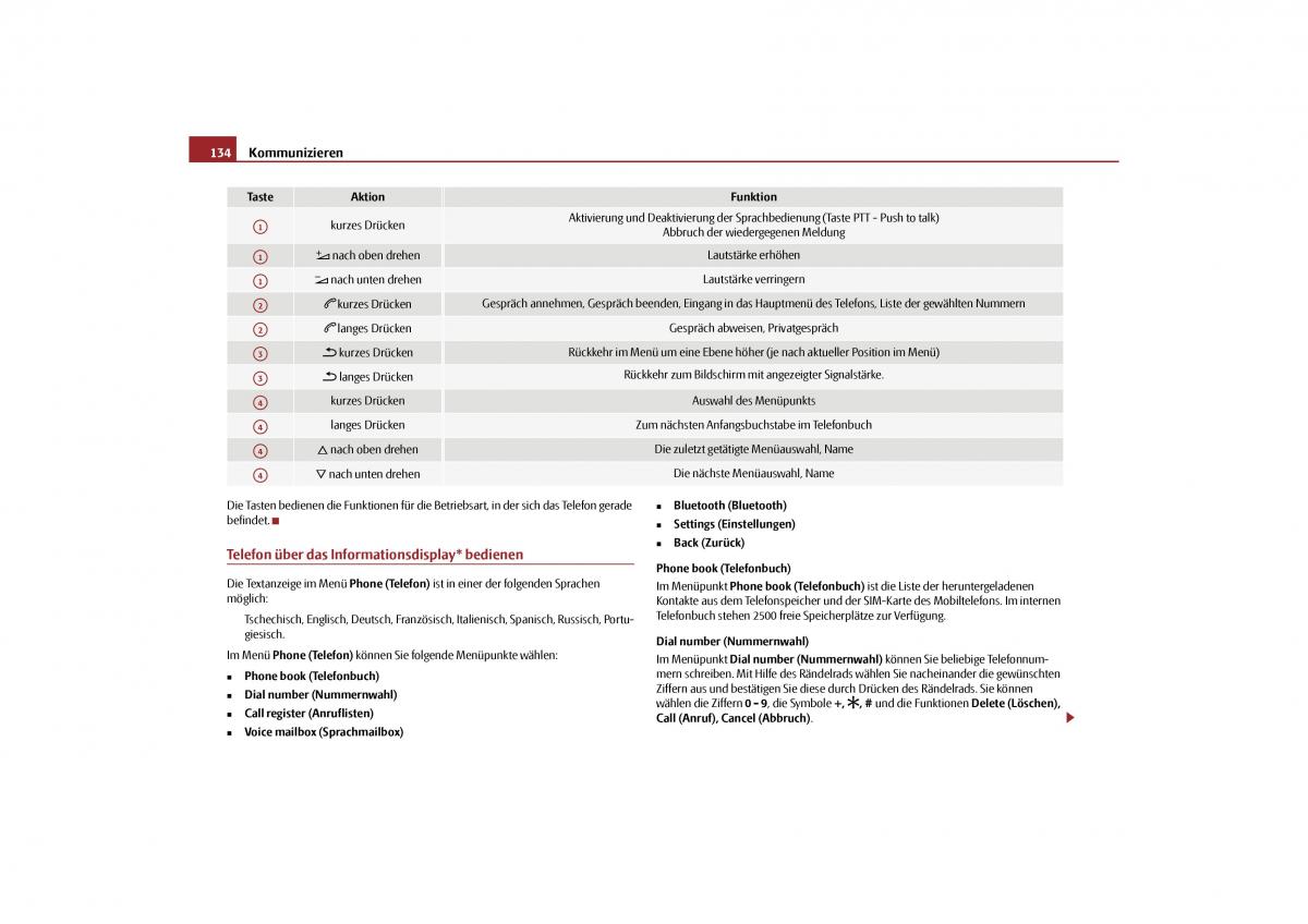 Skoda Yeti Handbuch / page 135