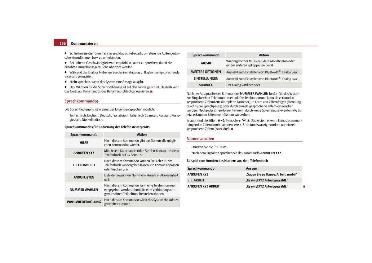 Skoda Yeti Handbuch / page 137