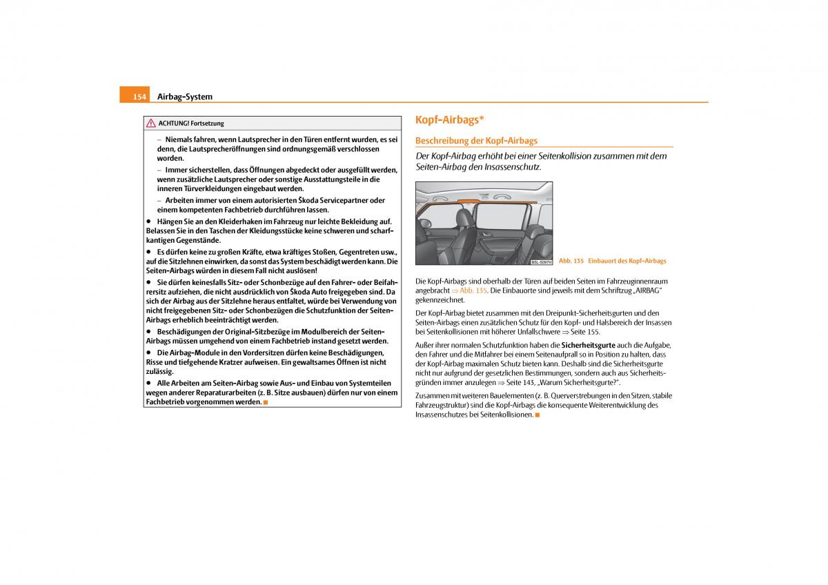 Skoda Yeti Handbuch / page 155