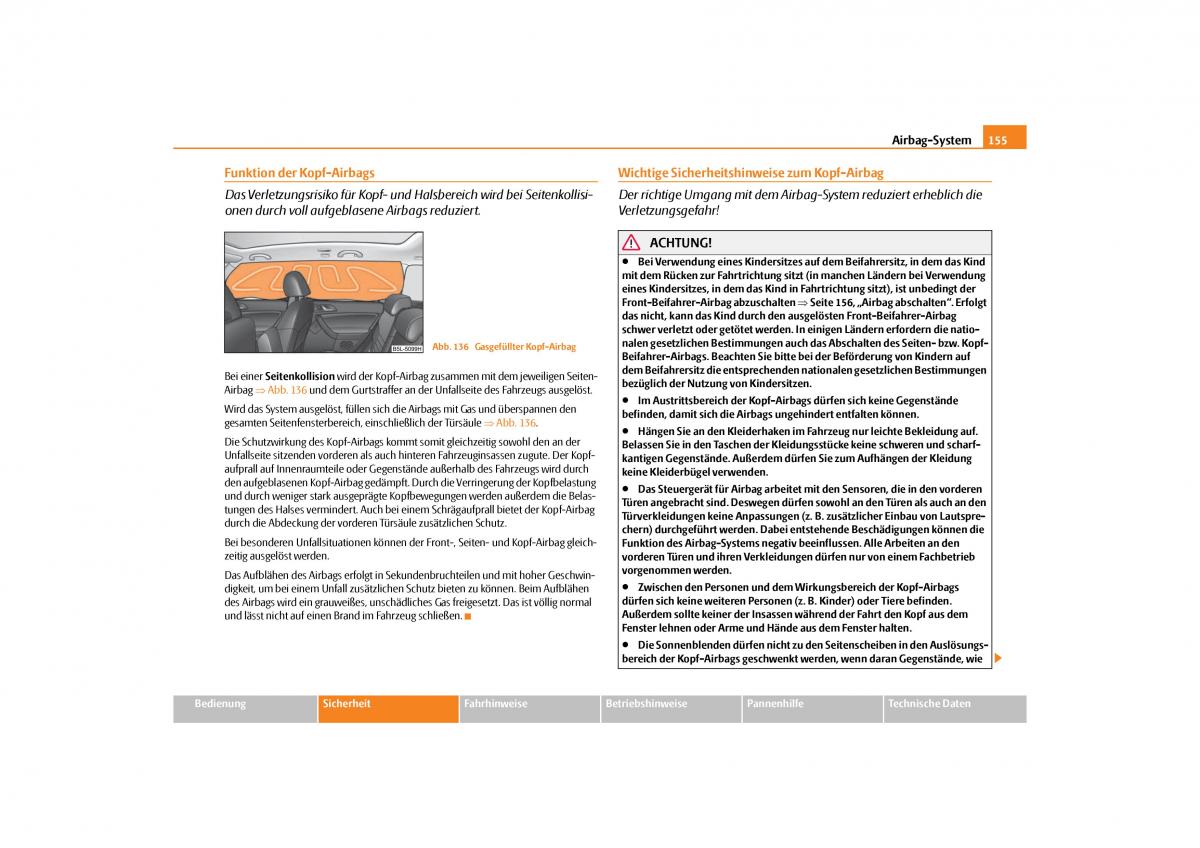 Skoda Yeti Handbuch / page 156