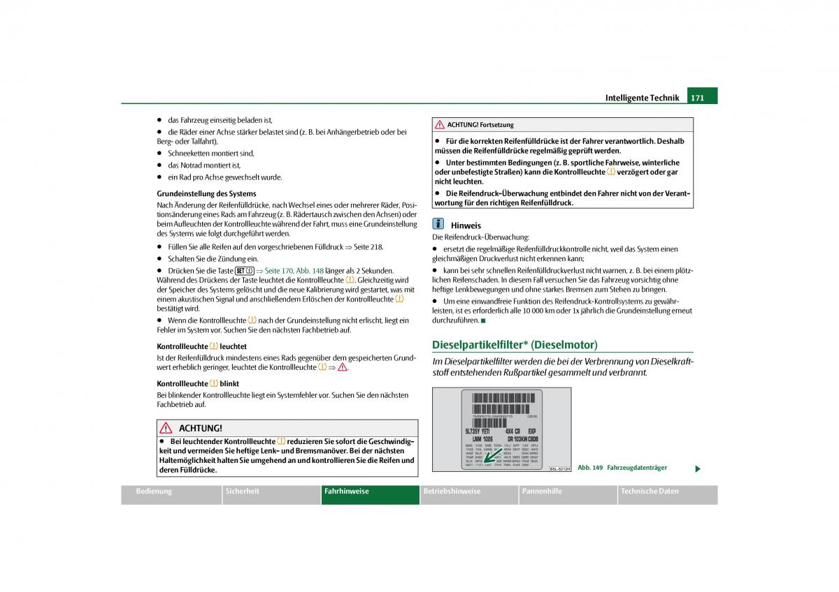 Skoda Yeti Handbuch / page 172