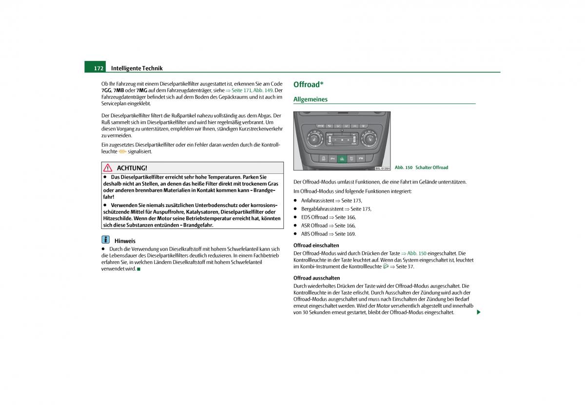 Skoda Yeti Handbuch / page 173