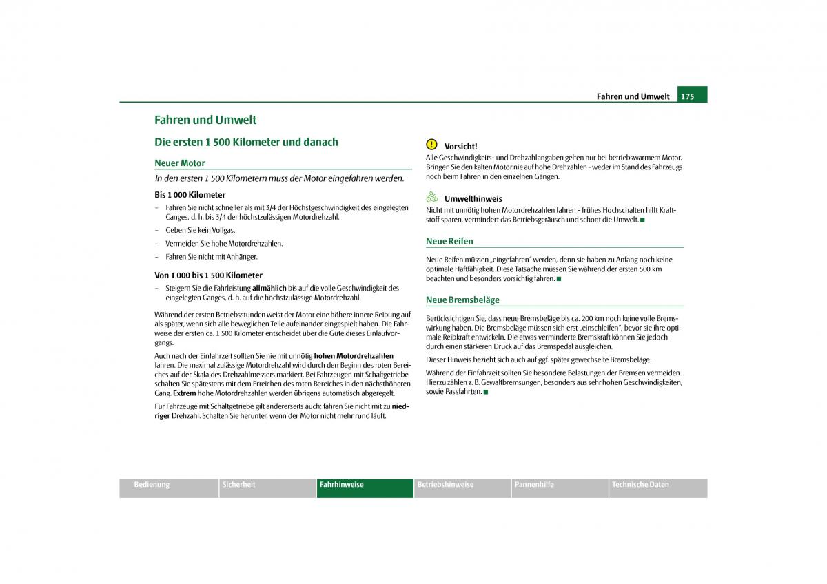 Skoda Yeti Handbuch / page 176