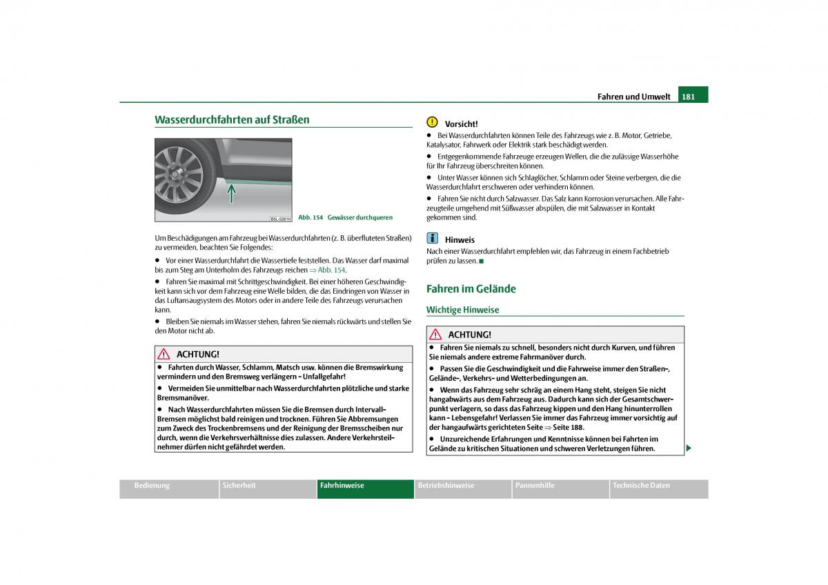 Skoda Yeti Handbuch / page 182