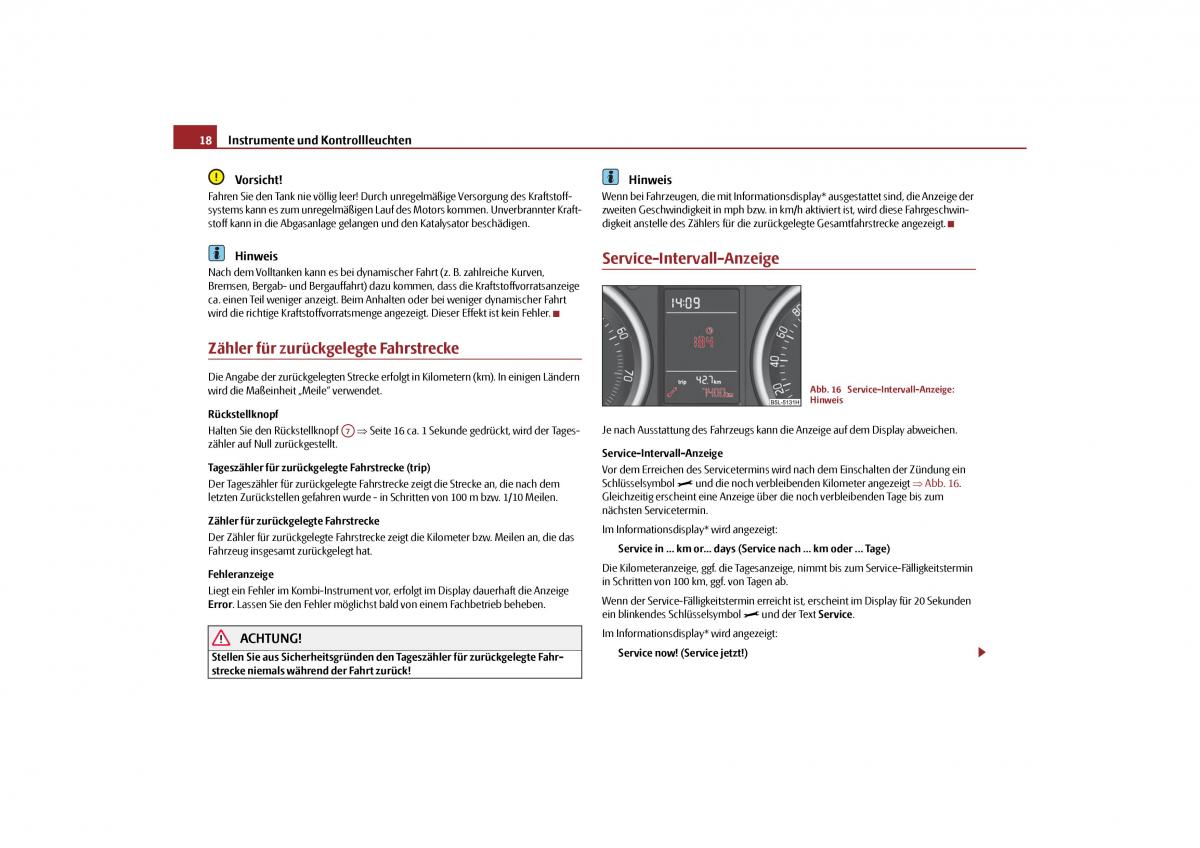 Skoda Yeti Handbuch / page 19