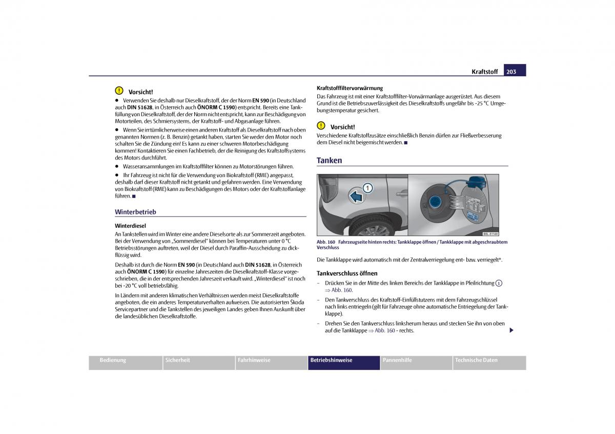 Skoda Yeti Handbuch / page 204