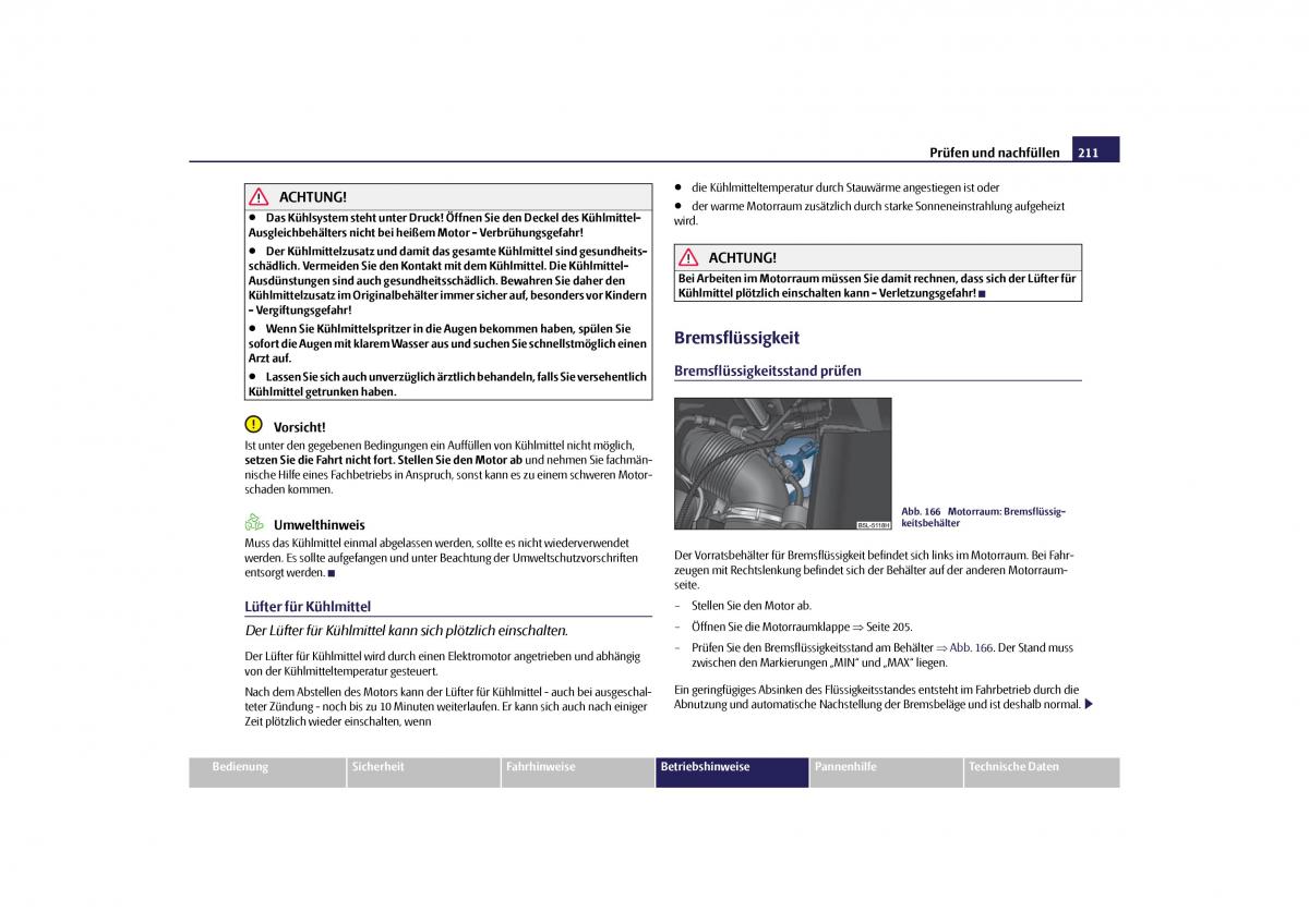 Skoda Yeti Handbuch / page 212