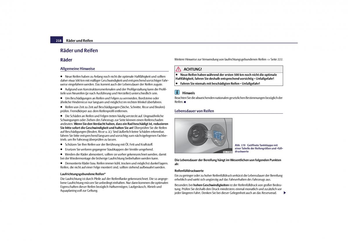 Skoda Yeti Handbuch / page 219