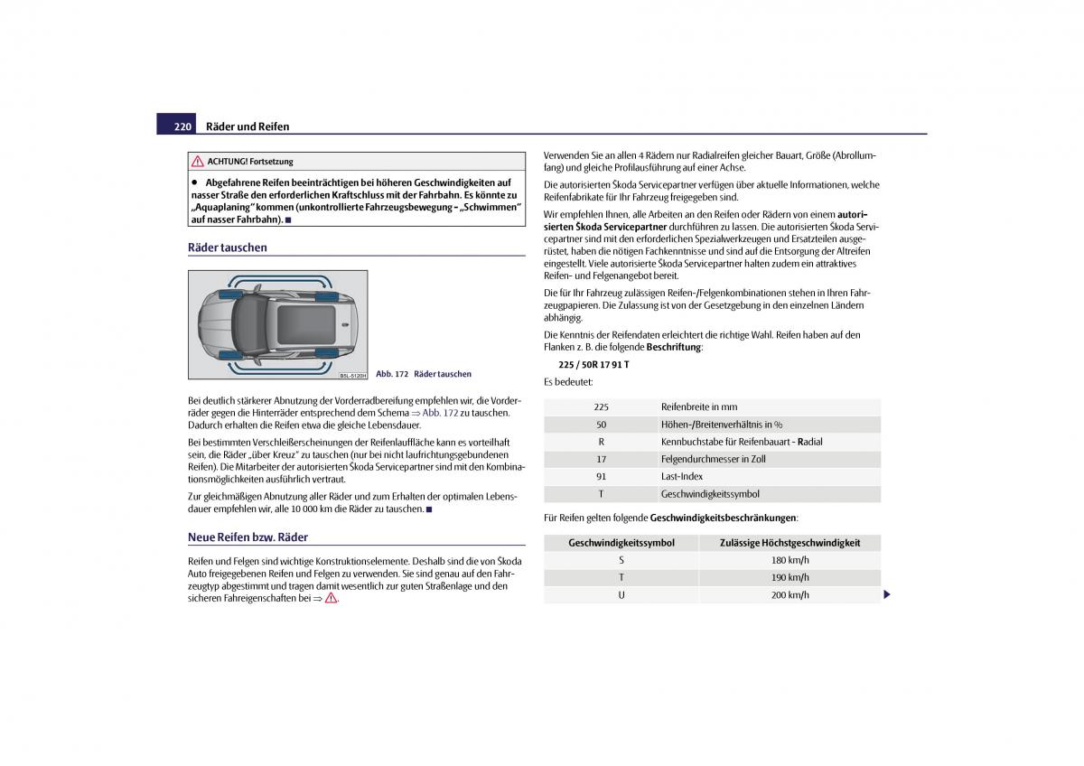 Skoda Yeti Handbuch / page 221