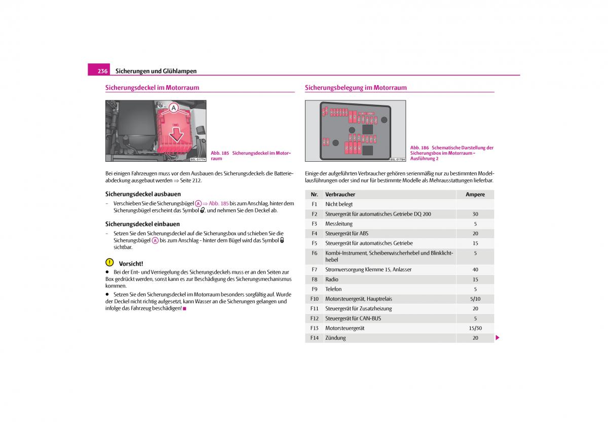 Skoda Yeti Handbuch / page 237