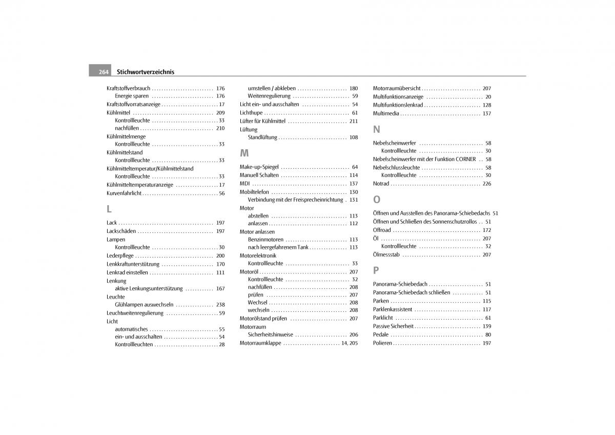 Skoda Yeti Handbuch / page 265