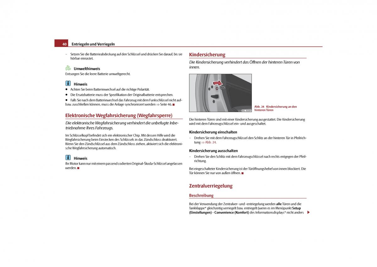 Skoda Yeti Handbuch / page 41