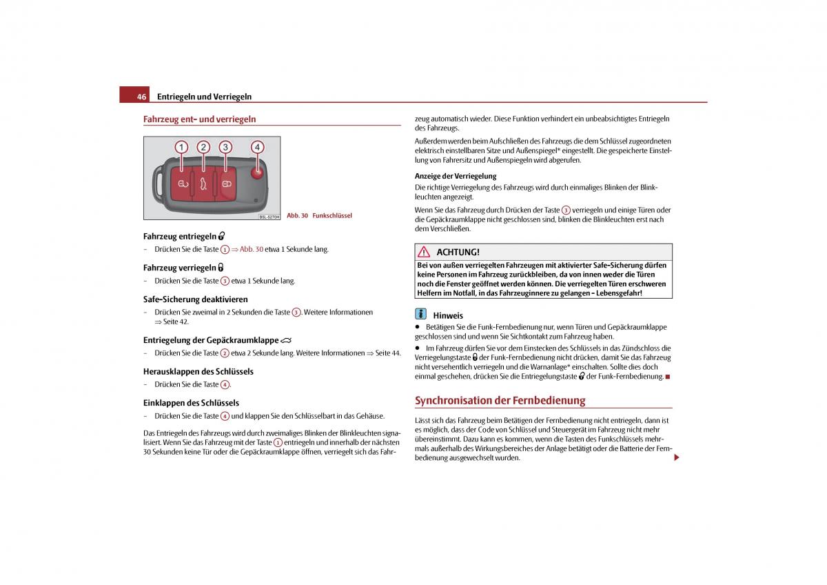 Skoda Yeti Handbuch / page 47