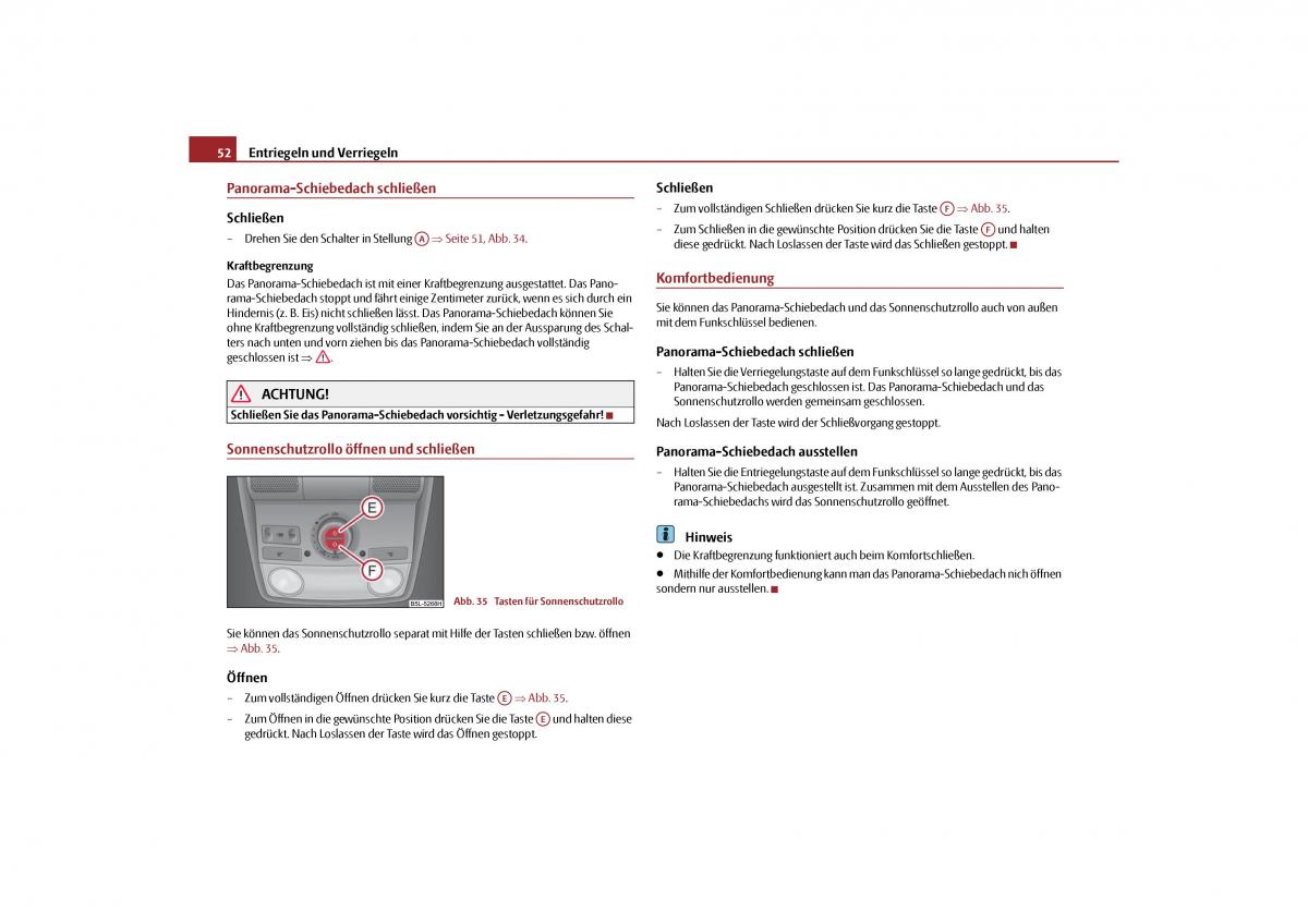 Skoda Yeti Handbuch / page 53