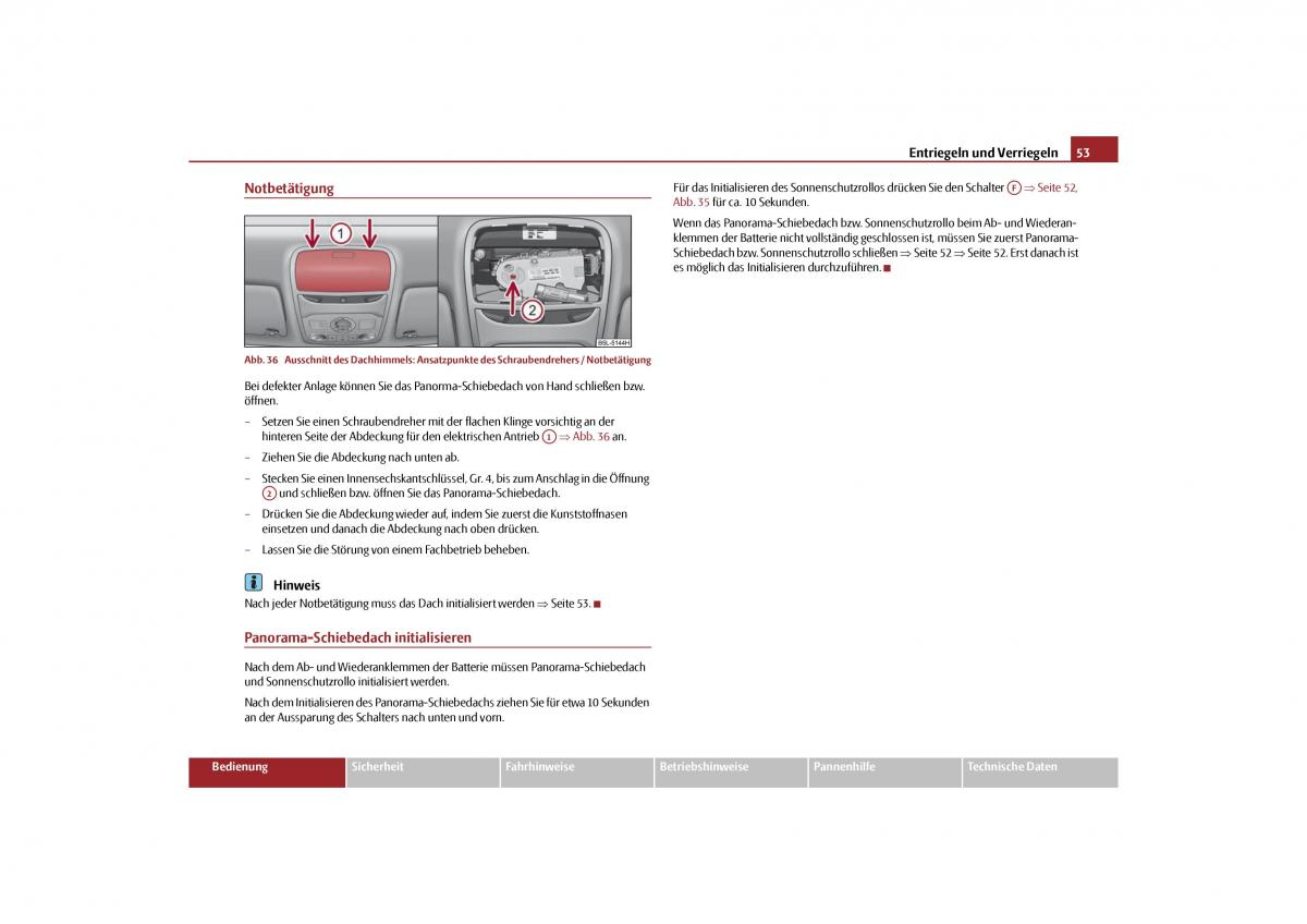 Skoda Yeti Handbuch / page 54