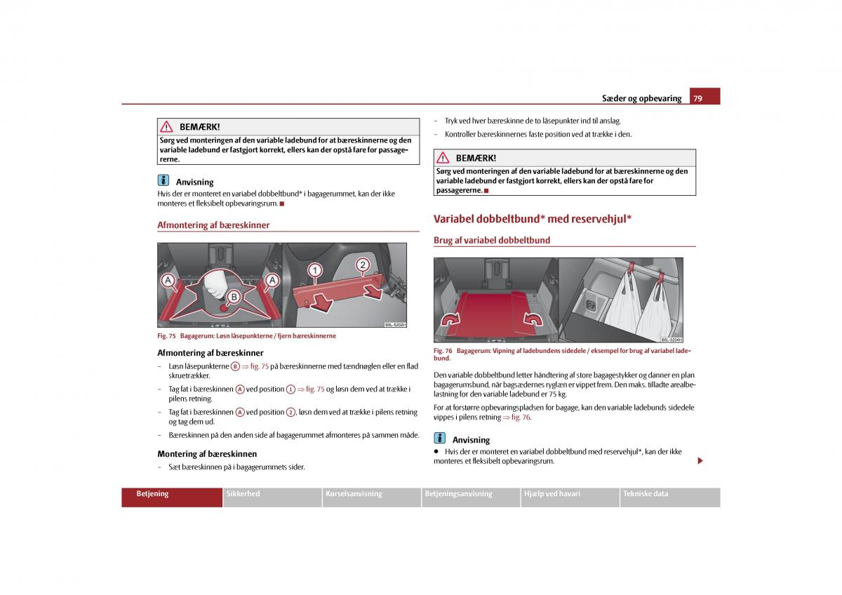 Skoda Yeti Bilens instruktionsbog / page 81