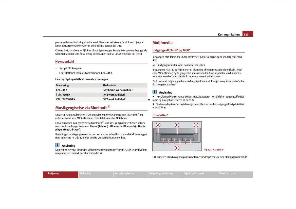 Skoda Yeti Bilens instruktionsbog / page 131