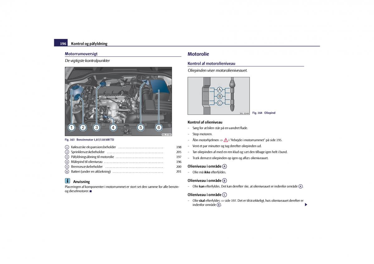 Skoda Yeti Bilens instruktionsbog / page 198