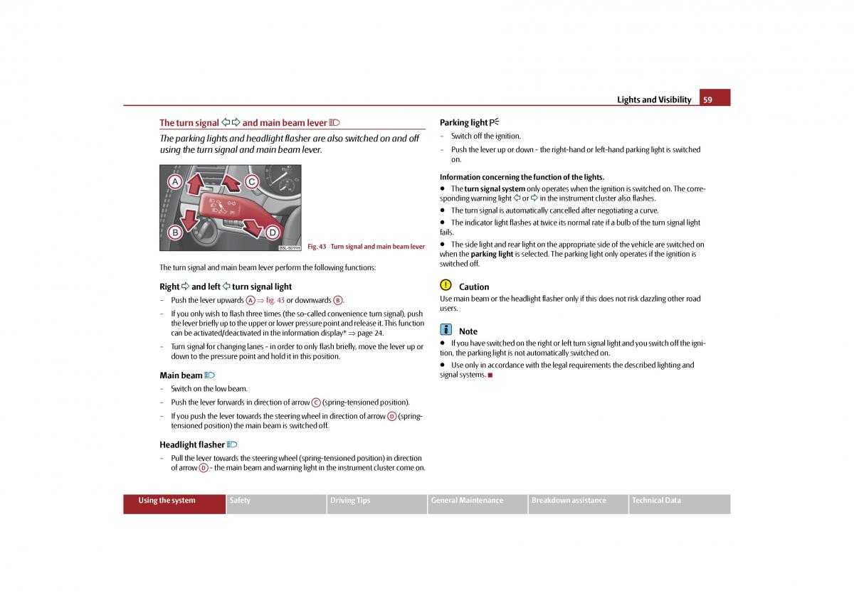 Skoda Yeti owners manual / page 60