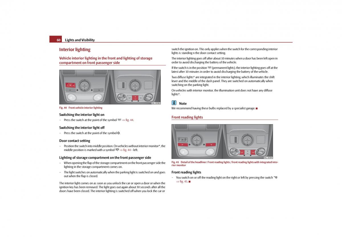 Skoda Yeti owners manual / page 61