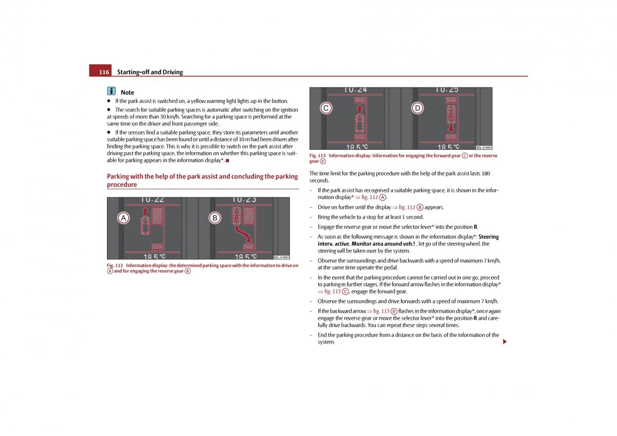 Skoda Yeti owners manual / page 117