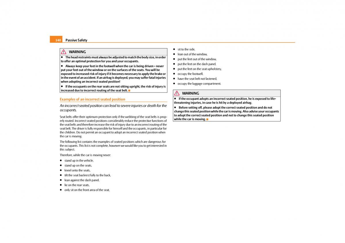 Skoda Yeti owners manual / page 141