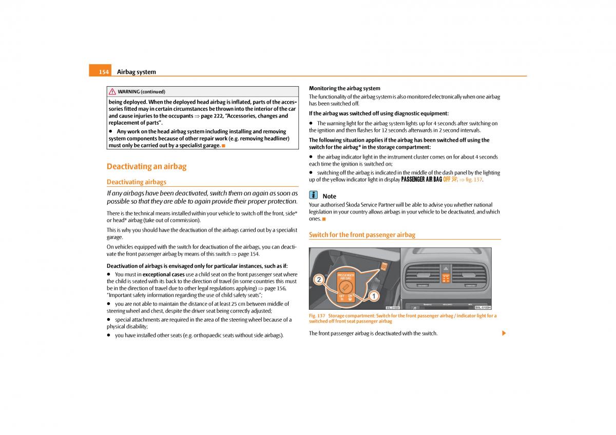 Skoda Yeti owners manual / page 155