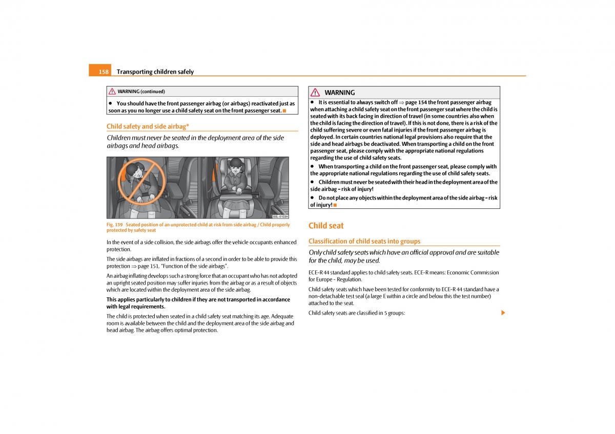 Skoda Yeti owners manual / page 159