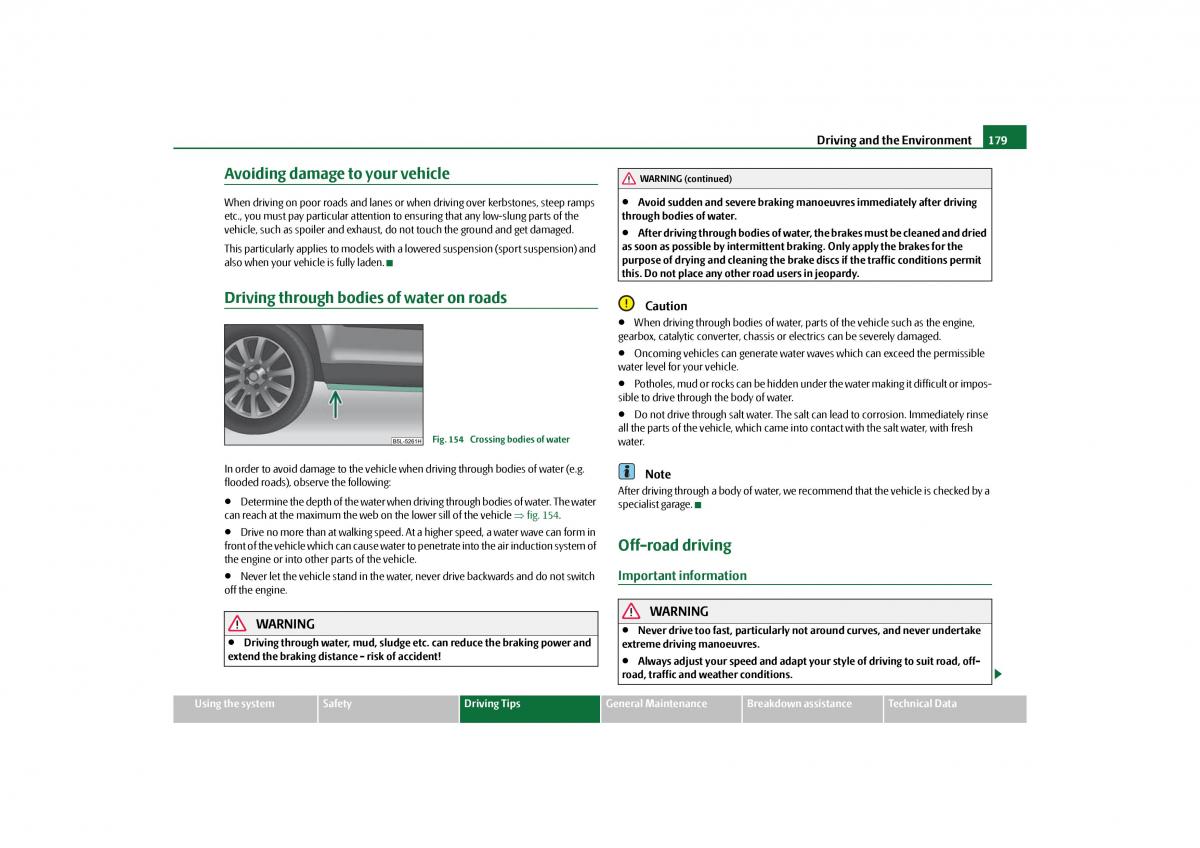 Skoda Yeti owners manual / page 180