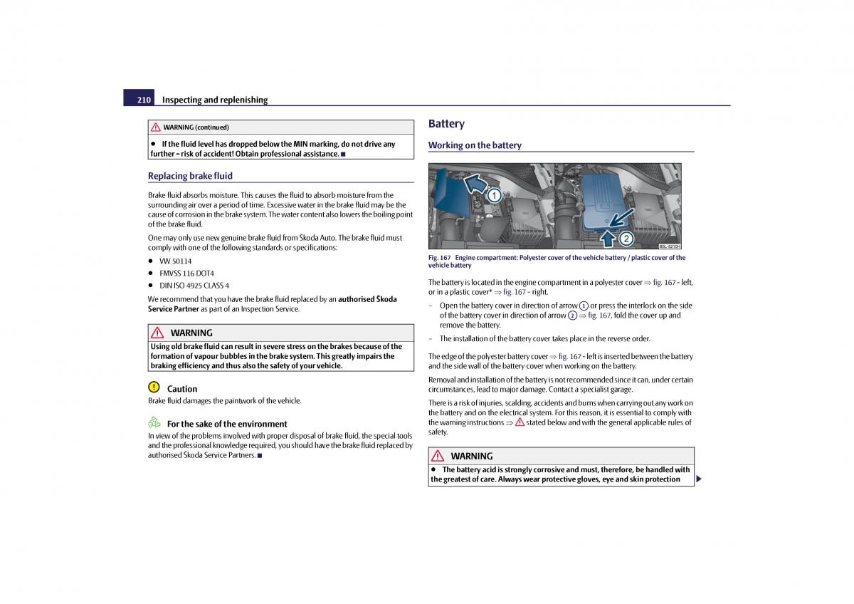 Skoda Yeti owners manual / page 211