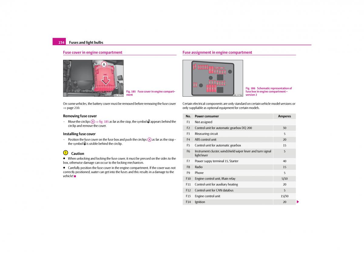 Skoda Yeti owners manual / page 235