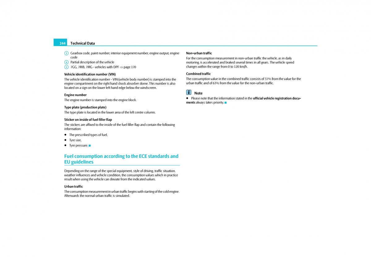 Skoda Yeti owners manual / page 245