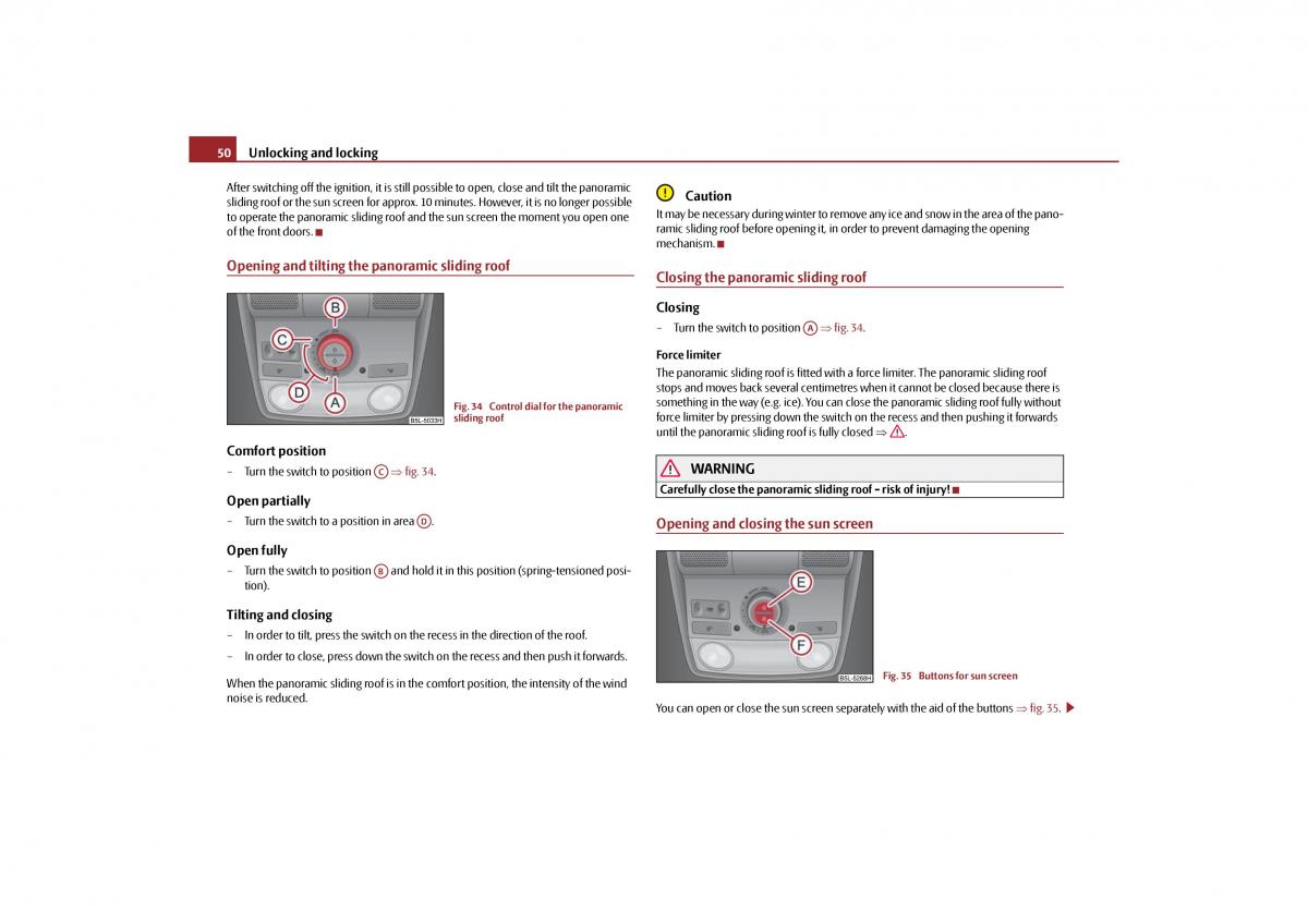 Skoda Yeti owners manual / page 51